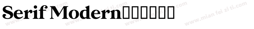 Serif Modern字体转换